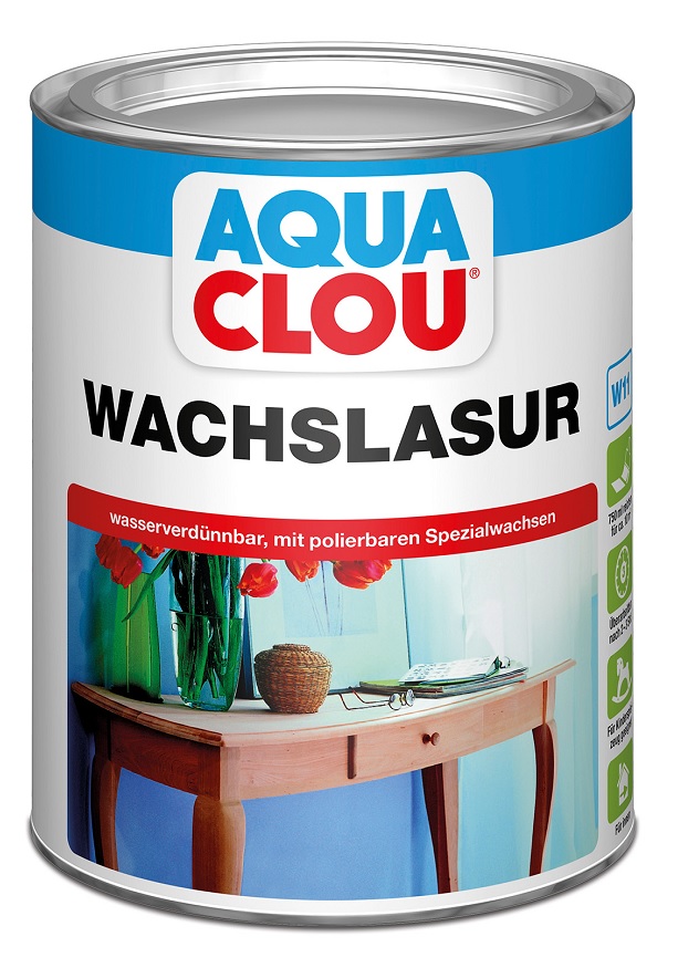 vodou ředitelná vosková lazura W11 AQUA CLOU Wachslasur