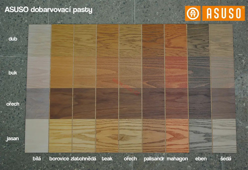 ASUSO Dobarvovací pasta do oleje, 1 l, eben