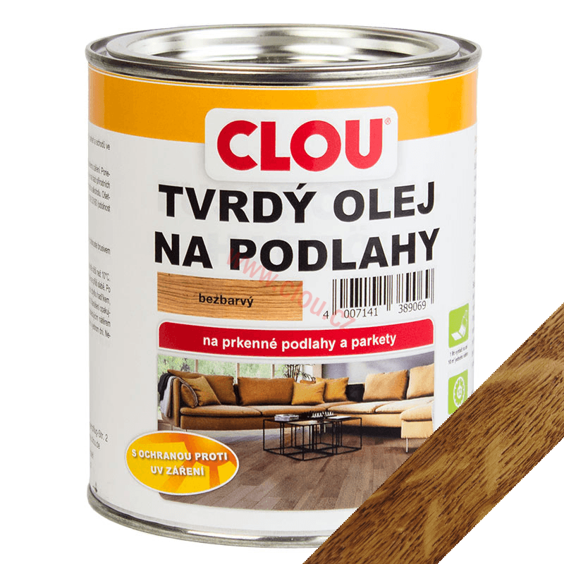 Fußboden-Hartöl tvrdý podlahový olej na dřevo 750 ml, teak