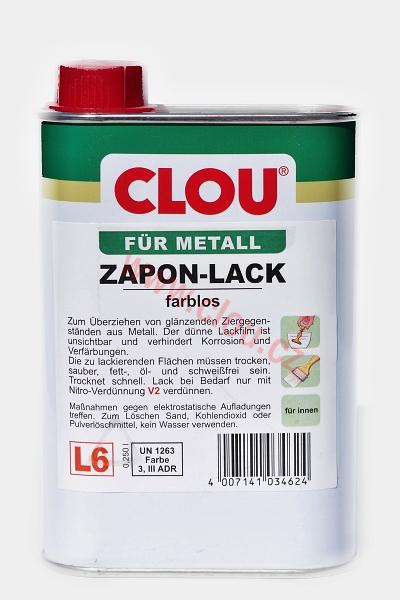 Lak na kovové předměty, L6 Zaponlack, 250 ml