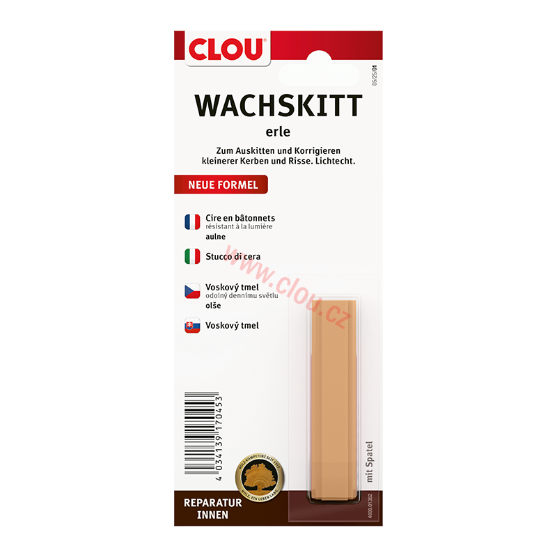 Voskový tmel CLOU Wachskitt, blistr, 1352 Olše