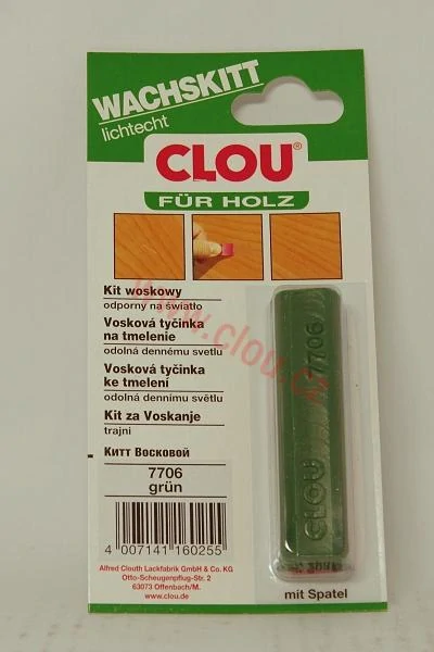 Voskový tmel CLOU Wachskitt, 7706 Zelený