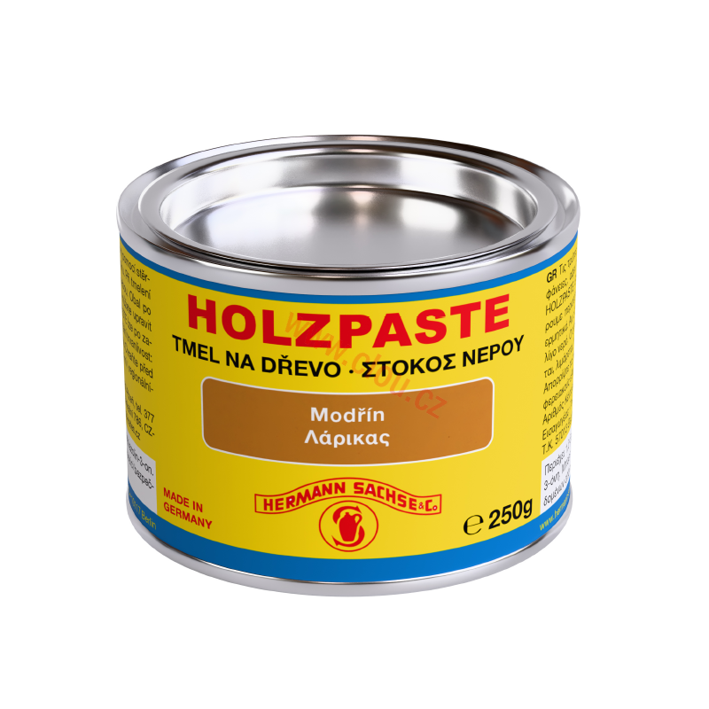 NOVÝ OBAL - PŮVODNÍ RECEPTURA Tmel na dřevo Holzpaste vodou ředitelný 250g, Modřín