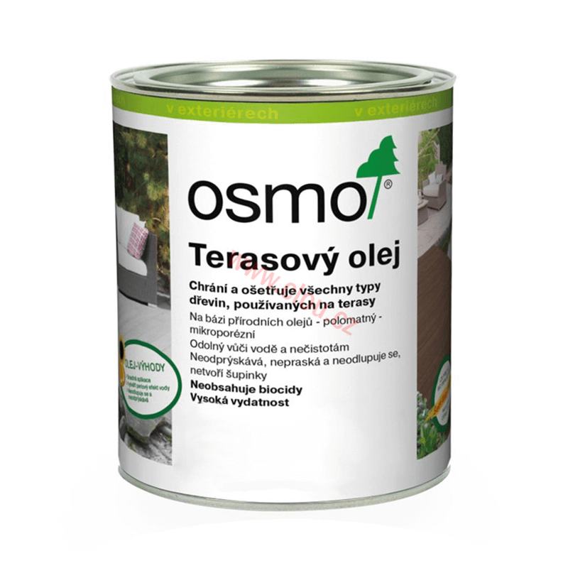 OSMO Terasový olej 750 ml, různé odstíny