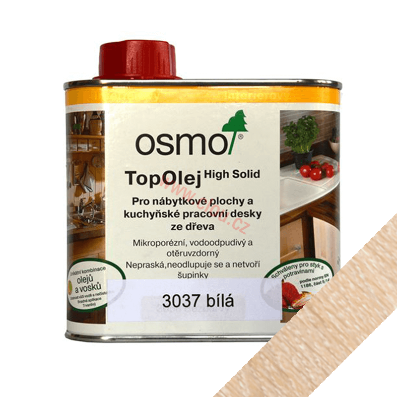 3037 TOP olej 500 ml, Bílá