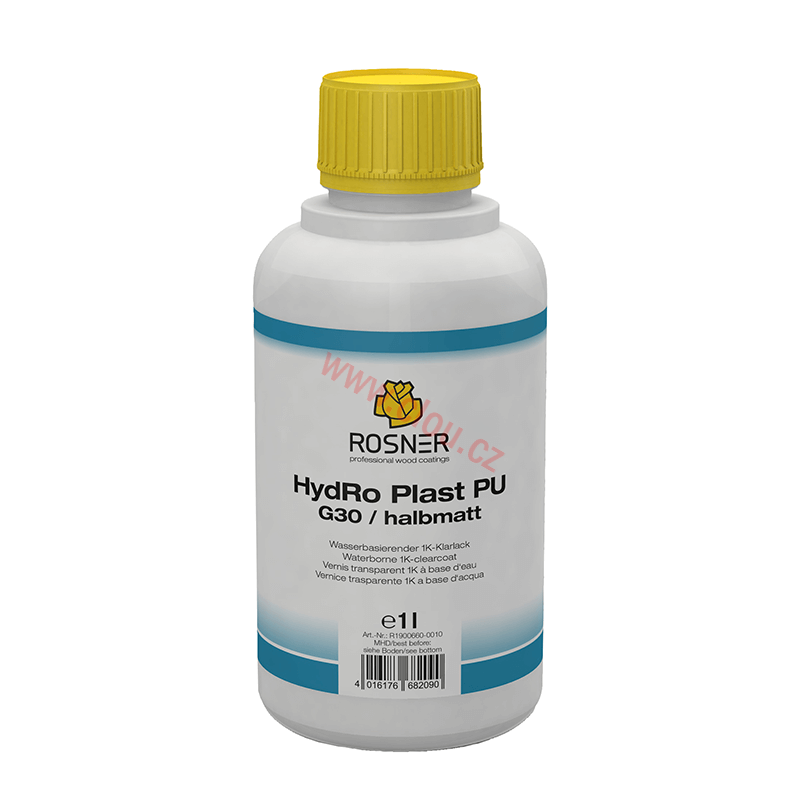 Rosner vodou ředitelný lak HydRo Plast PU G30 polomatný, různá balení
