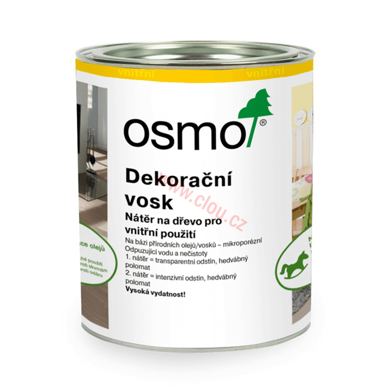 OSMO Dekorační vosk transparentní 750 ml, různé odstíny