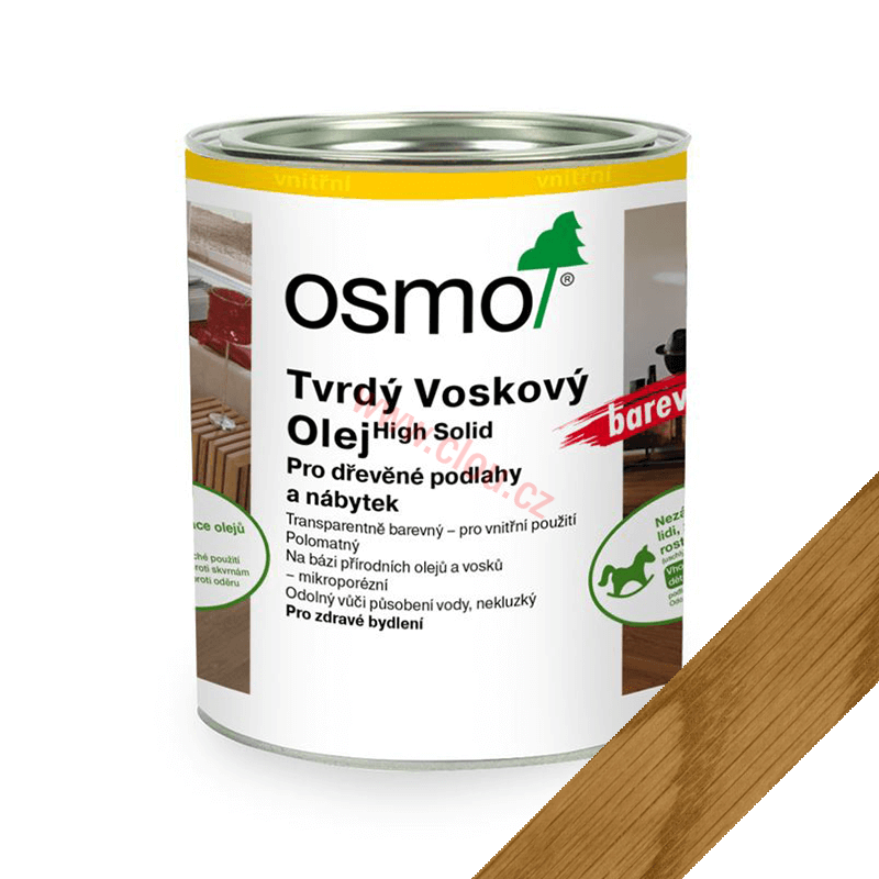 3071 Tvrdý voskový olej Original barevný 750 ml, Medová