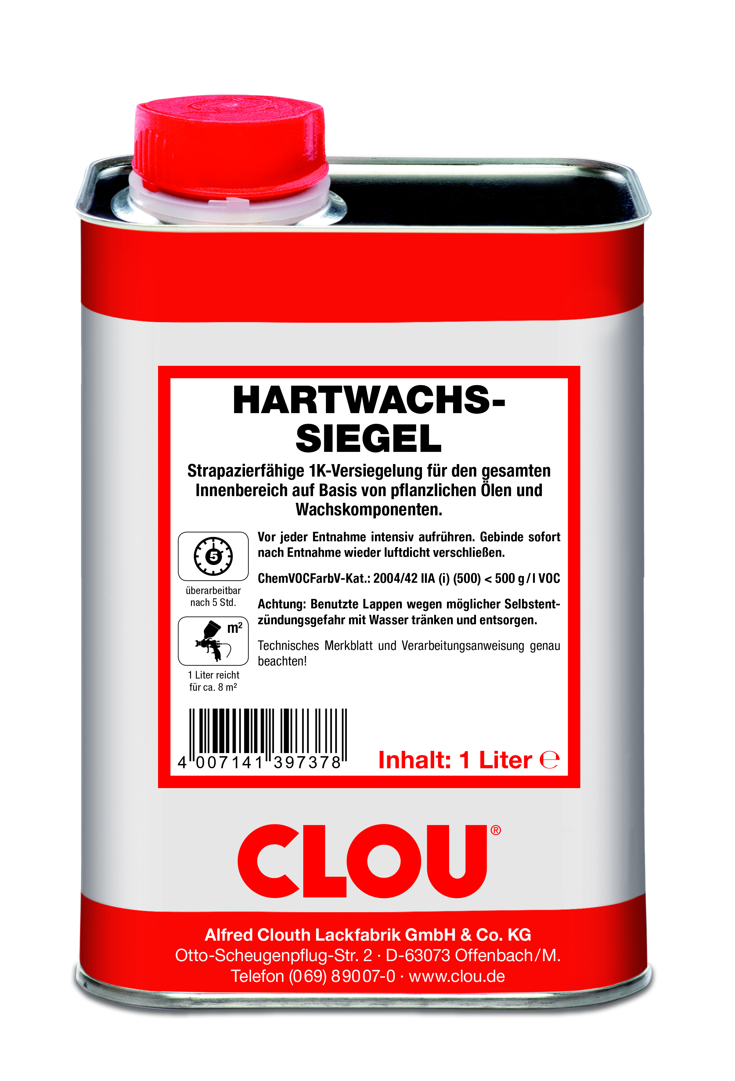 Fussboden-Hartwachs-Siegel, tekutý vosk, 750 ml