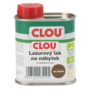 Šelakový lazurový lak L4 CLOU, 125 ml, různé odstíny