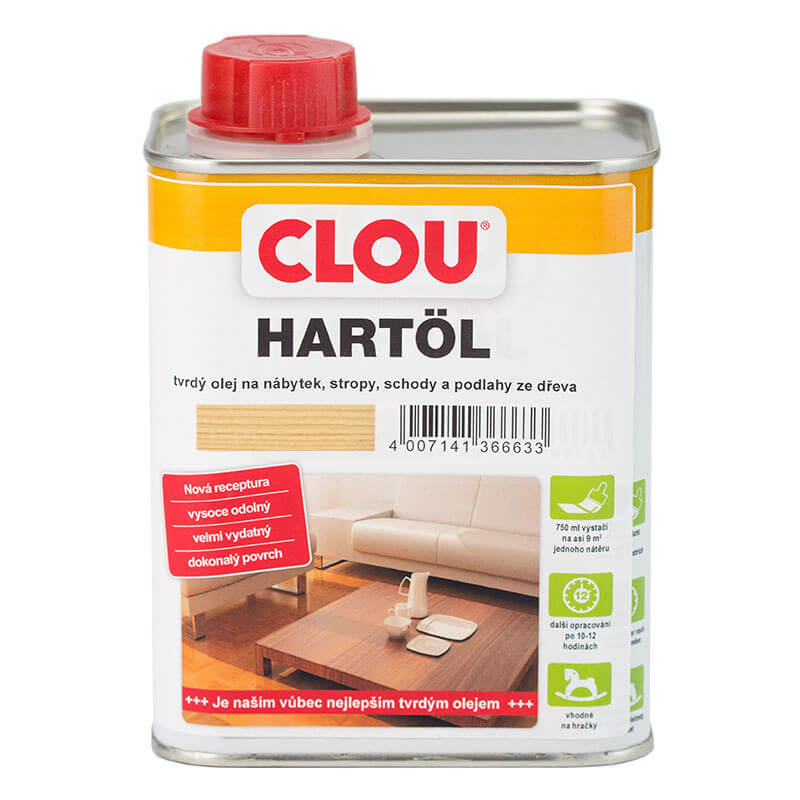 Hartöl tvrdý olej na dřevo 2,5 l, různé odstíny