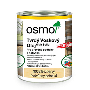 OSMO Tvrdý voskový olej Original 3032 Bezbarvý hedvábný polomat, různá balení