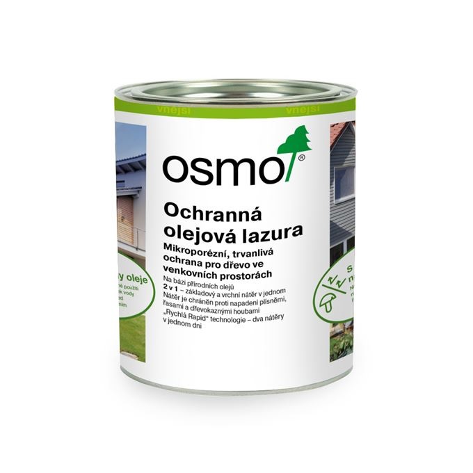 OSMO Ochranná olejová lazura 750 ml, různé odstíny