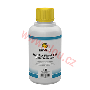 Rosner vodou ředitelný lak HydRo Plast PU G30 polomatný, různá balení