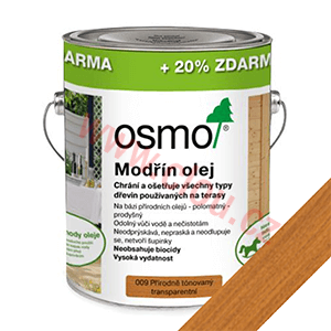 OSMO 009 Terasový olej, 3 l (za cenu 2,5 l balení), modřín