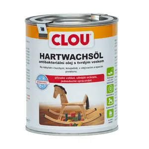 Antibakteriální olej Hartwachs-Öl s tvrdým voskem, bezbarvý 750ml