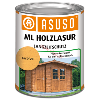 Olejová lazura na dřevo ASUSO ML Holzlasur 750 ml, různé odstíny